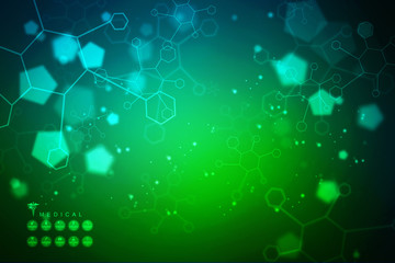 2d illustration Abstract medical background