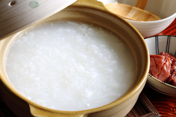 お粥　rice porridge(congee)