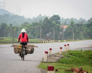 Rural road in Northern Vietnam