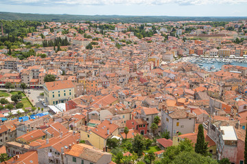 Fototapeta na wymiar Panorama von Rovinj, Kroatien, Istrien