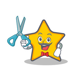 Barber star character cartoon style © kongvector