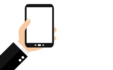Textfreiraum auf dem Smartphone