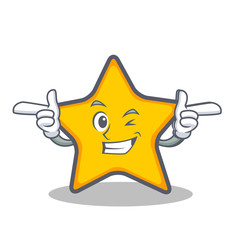 Wink star character cartoon style © kongvector