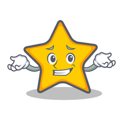 Grinning star character cartoon style © kongvector