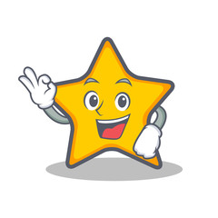 Okay star character cartoon style © kongvector