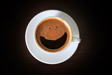 Coffee. Smile coffee. Coffee cup smile