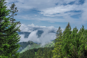 The mountains of Alps in Bavaria, Germany