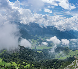 The mountains of Alps in Bavaria, Germany