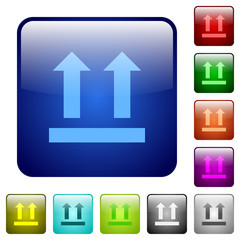 Side up sign color square buttons