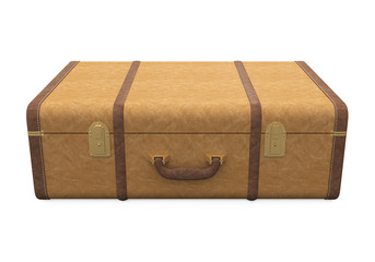 Vintage Suitcase Isolated