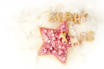 Merry Xmas with Christmas Cookie, Star