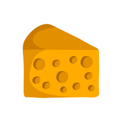 Vector cartoon cheese icon