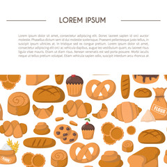 Vector cartoon pastry bakery shop