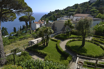 Amalfitan coast, Ravello; Villa Rufolo, gardens.