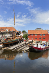 Traditional shipyard in the harbor of Spakenburg
