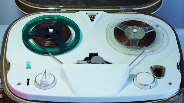 Old Reel-To-Reel Tape Recorder