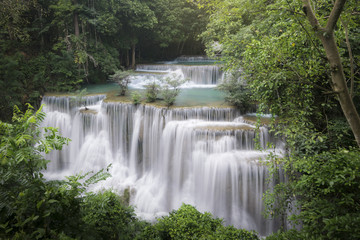 Huai Mae Khamin Waterfall is one of most beautiful waterfalls in Thailand.