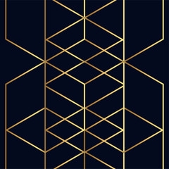Luxury Gold Geometric Pattern Design