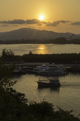 Fototapeta premium Fishing harbor in Phuket, Thailand.