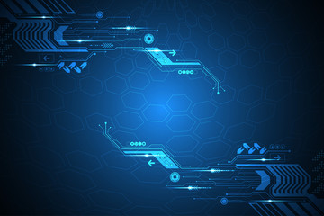 Vector abstract background technology concept.