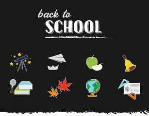 Back to school. Vector icons vol.2