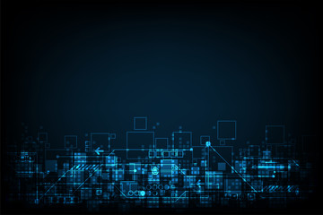 Obraz premium Vector abstract background technology digital design.
