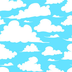 seamless texture painted handmade clouds