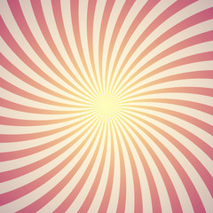 Red sunburst background. Vector