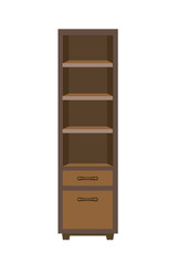 Wooden dark closet