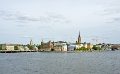 Fototapeta na wymiar View of Gamla Stan, Stockholm, Sweden