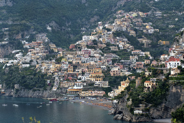 Fototapeta na wymiar Campania,Italy; Amalfitan coast: Positano, landscape.