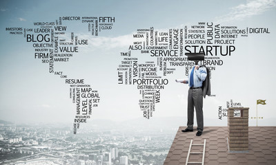 Concept of home security and privacy protection with camera head