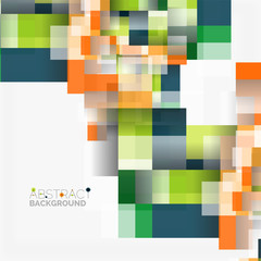 Abstract blocks template design background, simple geometric shapes on white, straight lines and rectangles