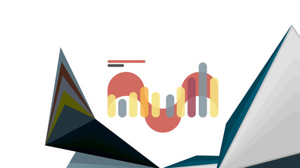 Modern triangle presentation template