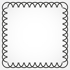 Ornamental decorative frame. Vector frame background.