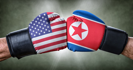 Boxkampf - USA gegen Nordkorea