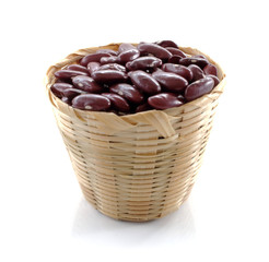 red bean isolated on white background