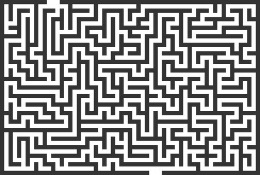 Vector labyrinth maze