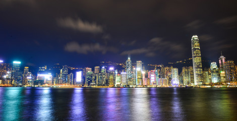 Naklejka premium Cityscape of Hong Kong