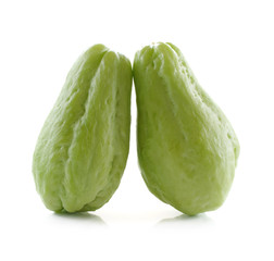 Chayote isolated on white background