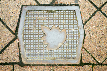 Manhole in Budapest, Hungary