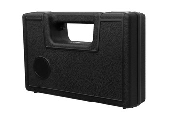Obraz premium Black case for guns isolated for white