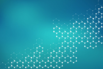 Molecule dna, genetic and chemical compounds, illustration