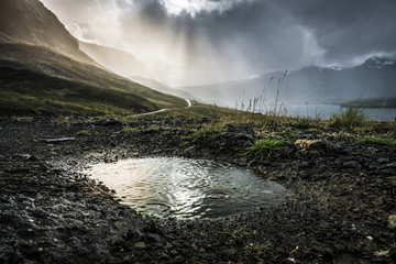 Unterwegs im Regen auf Snaefellsnes, Island