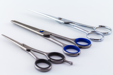 Scissors Steel Professional Isolated on White Background 