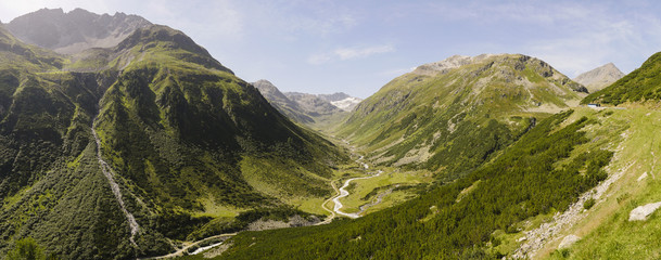 Mountain Pass Fluela, Graubunden, Switzerland