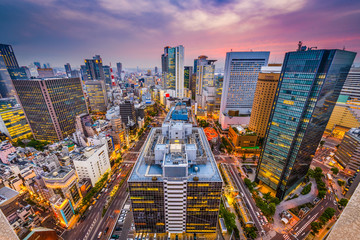 Fototapeta premium Osaka, Japonia Cityscape.
