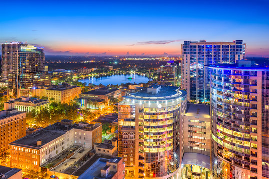 Orlando, Florida, USA cityscape.