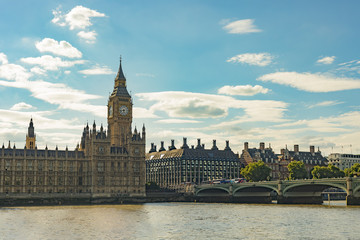 Fototapeta na wymiar Landmark Tower of Big Ben in London
