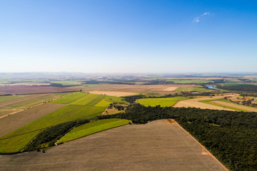 Aerial View of Rural Area in Brazil